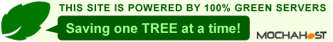 This Site is Powered by 100% Green Servers